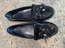 Burberry, Slipper, dunkelblau Lack