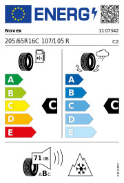 Novex win 3pmsf - c, 205/65