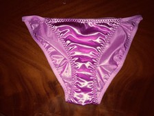 Damen Slip Satinslip Satin Gr.XL violett hochglänzend neu