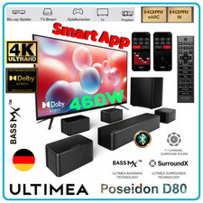Ultimea Poseidon D80 Soundbar-7.1-Kanal-Subwoofer-Lautsprecher-Kit, Dolby Atmos