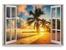 120x80cm Wandbild Fensterbild