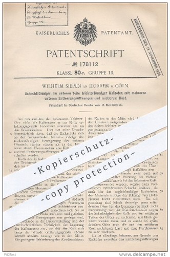 Original patent siepen - -, w.