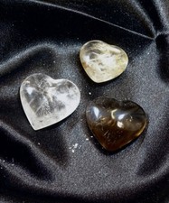 3 Bergkristall Rauchquarz