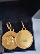 Ohrringe Earrings Original Versace Medusa Coin Münze Statement Selten Rare