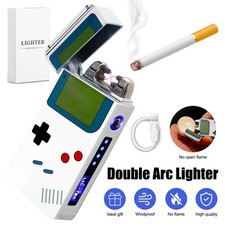 Plasma Lichtbogen Feuerzeug Elektro Feuerzeug USB Dual Arc Aufladbar Spieldesign