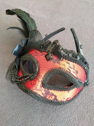Venezianische maske rot - venezianische,