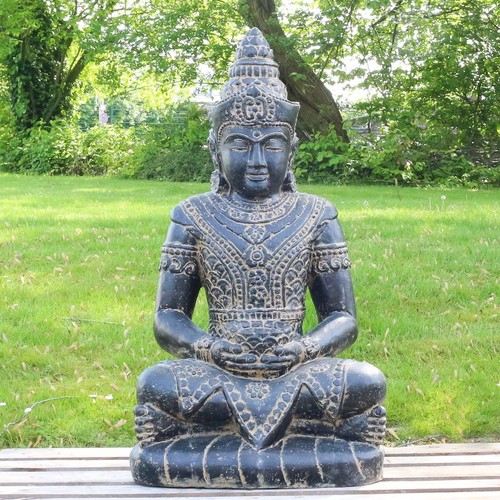 Buddha statue sitzend figur - buddha,