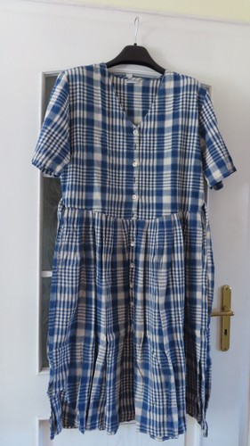 Blau beige kariertes - blau-beige,