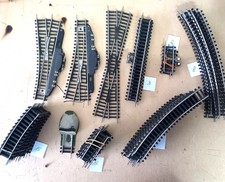 Konvolut PIKO HO Gleise Weichen Kreuzung Schienen 62 Teile Modelleisenbahn 1:87