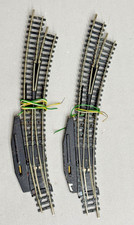 Minitrix 4971 Spur N 2 x elektrische Bogenweiche links 2 Stück geprüft