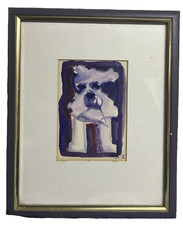 Zeichnung  violetter Hund  Max