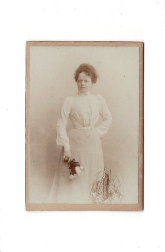 Cdv foto damenportrait feine - foto,