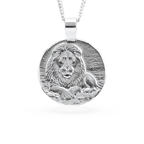 Löwe graviert sterlingsilber - löwe,