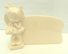 Goebel CHARLOT BYI 47 - 1966 - Figur Mädchen mit Tafel -Weiß- Aufsteller, Schild