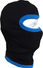 F1 Kart Motorrad MotoGP DTM MX SX Ski Sturmhaube Sturm-Maske Blau Schwarz NEU