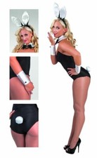 Sexy Bunny Set Hasenohren Manschetten 4 Teilig Osterhase Kellnerin