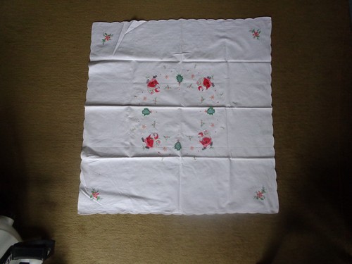 Weihnachtstischdecke 80x80 mit