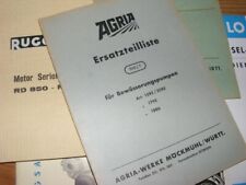 Agria Pumpen Bewässerungspumpe Ersatzteilliste Pumpe  1600 1700 1800 ETL