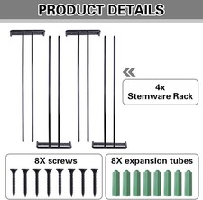 4 Stk. Weinglas-Halter