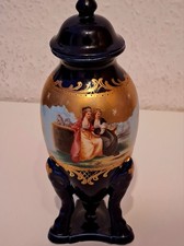 Prunk-Urne Kobaltblau & Gold