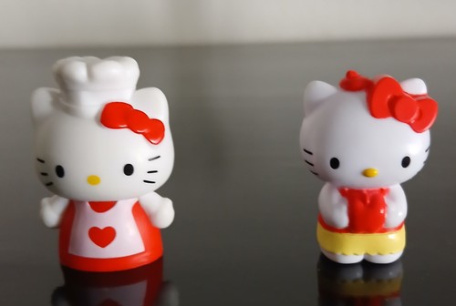 Zwei figuren hello - figuren, kitty
