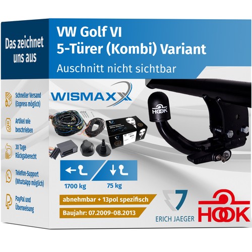 Anhängerkupplung für golf - vw,