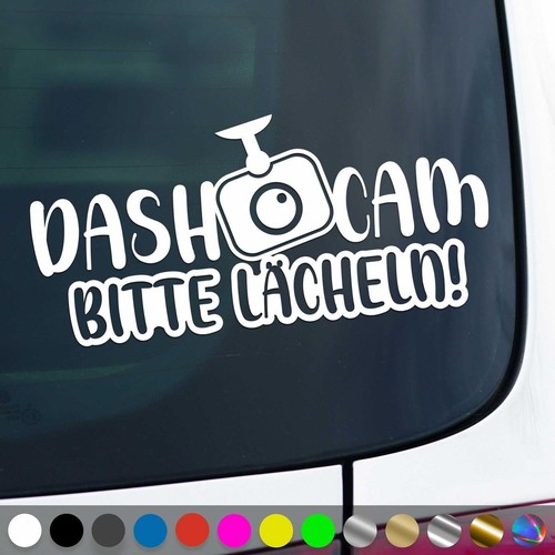 Dash cam sticker please smile - cam,