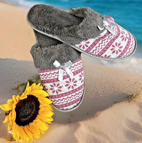 Neu pantoffeln rot grau - pantoffeln,