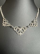 Silbercollier mit Markasiten &