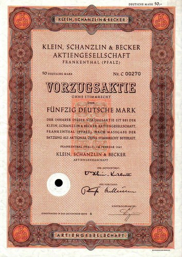 Klein schanzlin becker - schanzlin,