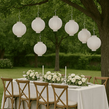 10 LED Papierlaternen Lampions