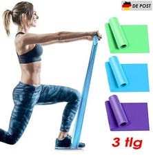 Fitnessband 3er-Set Gymnastikband Lang Fitnessbänder Widerstandsbänder