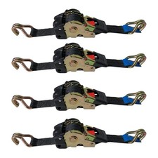 4 Stk Automatik Spanngurt Ratschenspanngurt Zurrgurt selbstaufrollend 25mm/1.8m