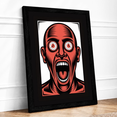 Totenkopf mit uhraugen - mit,