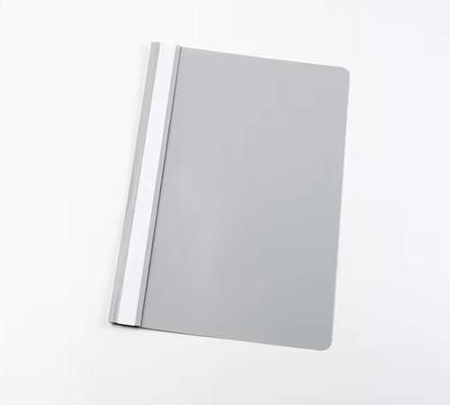 Klemmmappe kunststoff grau - a4,