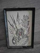 Bild erhaben Gräser schwarz