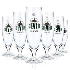 6x Jever Bier Glas 0,3l Pokalglas Biergläser "Pilsener" Schriftzug Rastal  