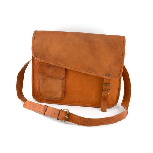 Handgenähte kuriertasche - handgenähte, 15"