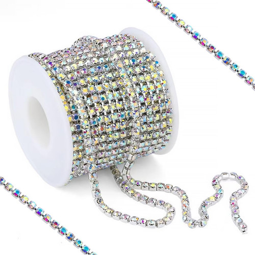 Strassband silber yards 2 - strassband, 10