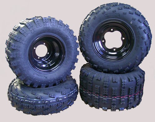Quad komplettradsatz schwarz - quad,