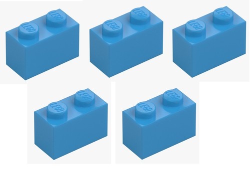Lego stein 1x2 dark azur - 1x2,