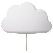 2 X Ikea Upplyst Cloud / Wolkenlampe in Weiß Für Kinder oder Babyzimmer Neu 