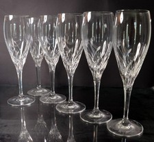 6 Nachtmann Fleurie Sektkelch Sektglas  H 21,5 cm signiert mit Ätzstempel