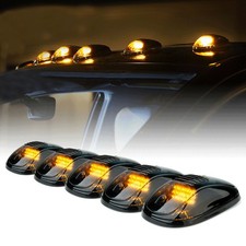 5X Cab Light Smoked Amber Running Marker Parking Roof Top LED Truck 4x4 Pickup-