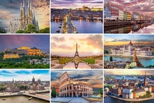 Postkarten Städte in Europa