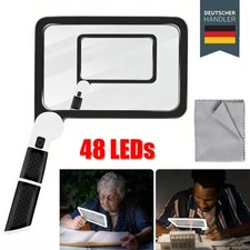 Klappbar Leselupe Groß 48 LED