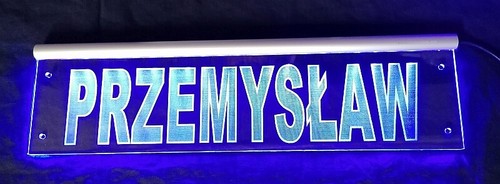 Przemysław led namensschild - przemysŁaw,