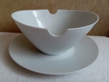 ROSENTHAL Sauciere Porzellan weiß 15 cm rund