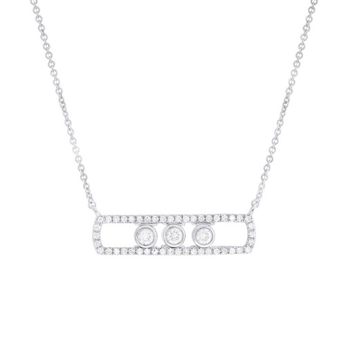14k weißgold diamant - weißgold,