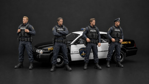 Polizei figuren resin - figuren–,